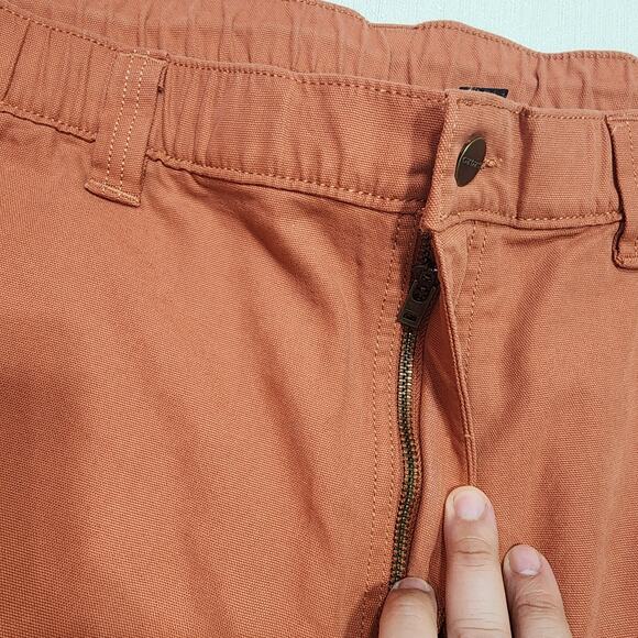 CARHARTT 44 Rugged Flex Relaxed Fit 8 ''Canvas Shorts W44'' x L19'' - Picture 4 of 6